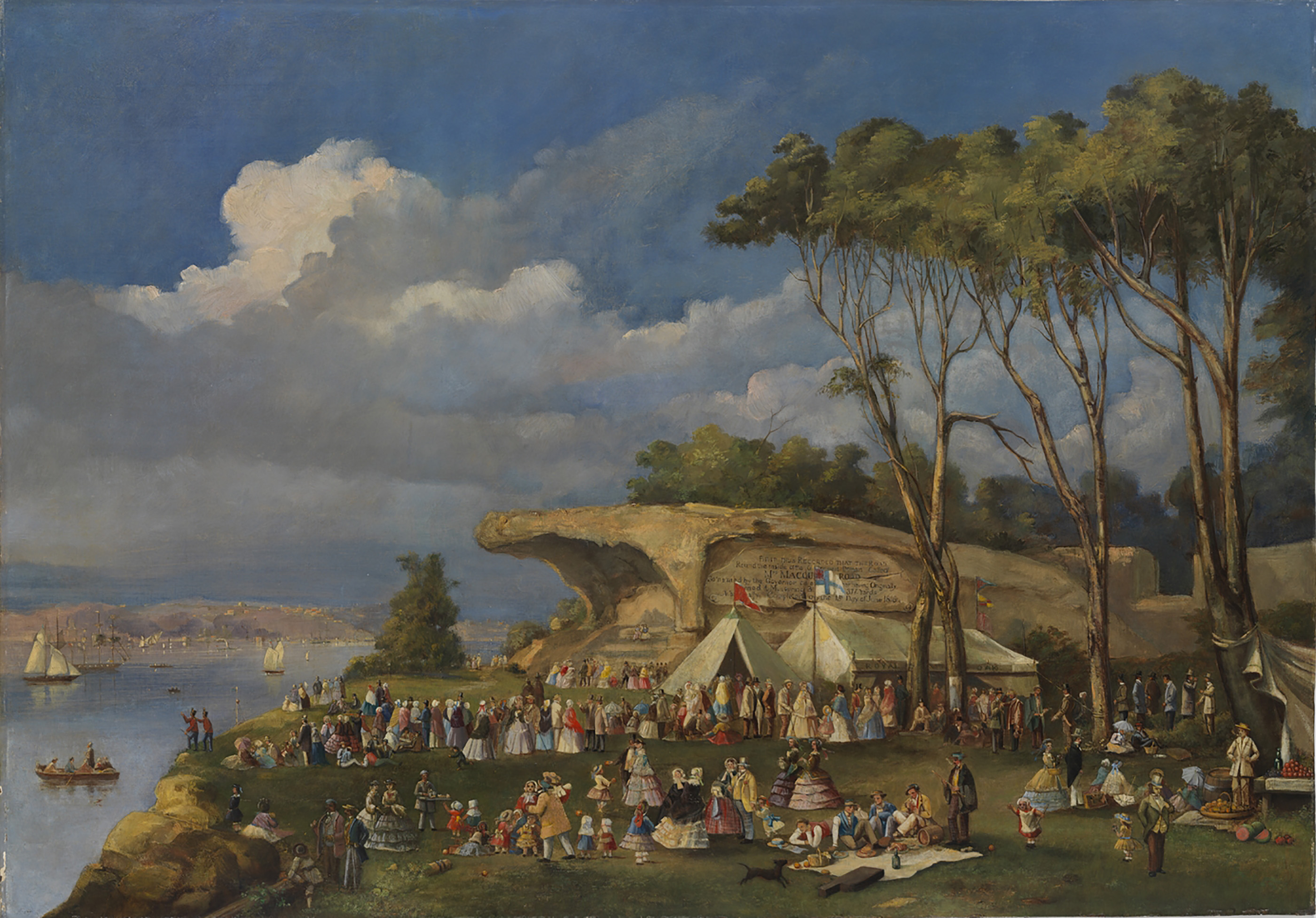 1852-picnic-at-mrs-macquarie’s-chair